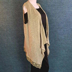 One World XL Open Cascade Front Vest Color Sage